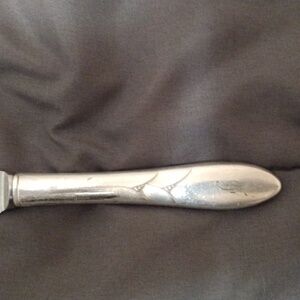 Sterling Silver  handle with Stainless Steel    blade butter knife
